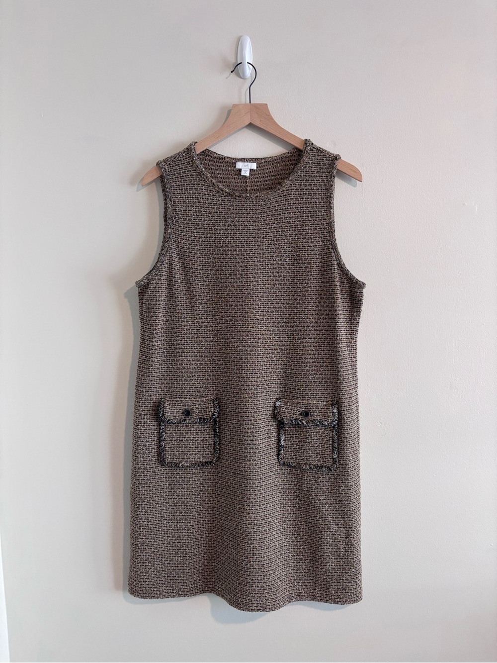 J. Jill Tweed Sleeveless Shift Dress